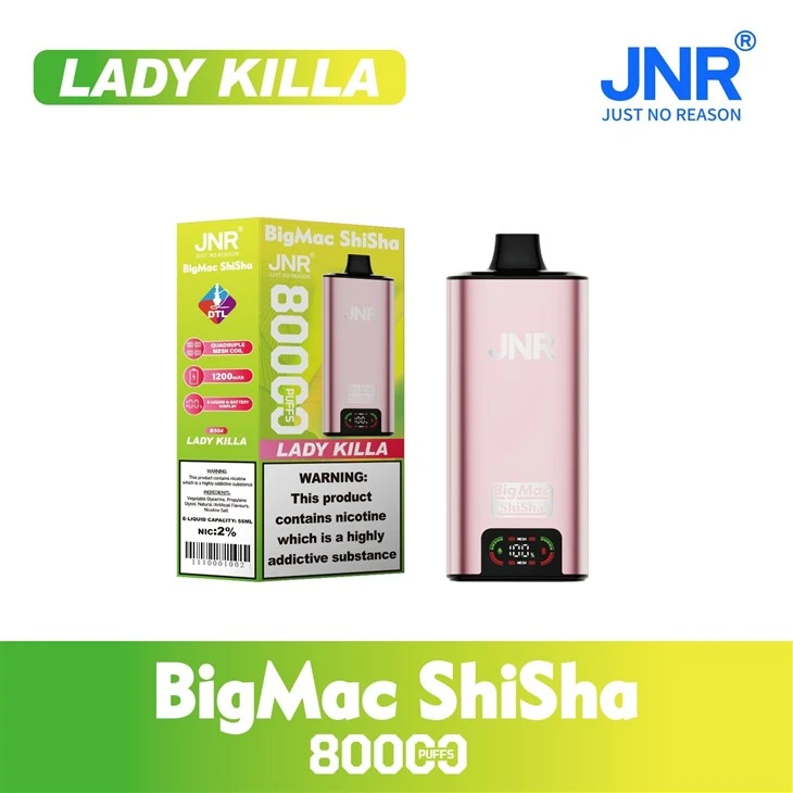 Jnr Big Mac Shisha 80K Puffs Disposable Vape high quality